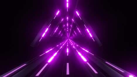 abstract futuristic neon tunnel