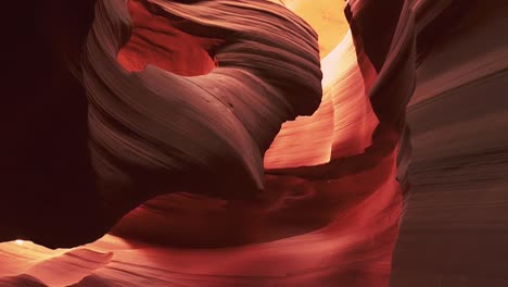 remarkable landscape of smooth red walls of navajo upper antelope canyon in lechee, arizona