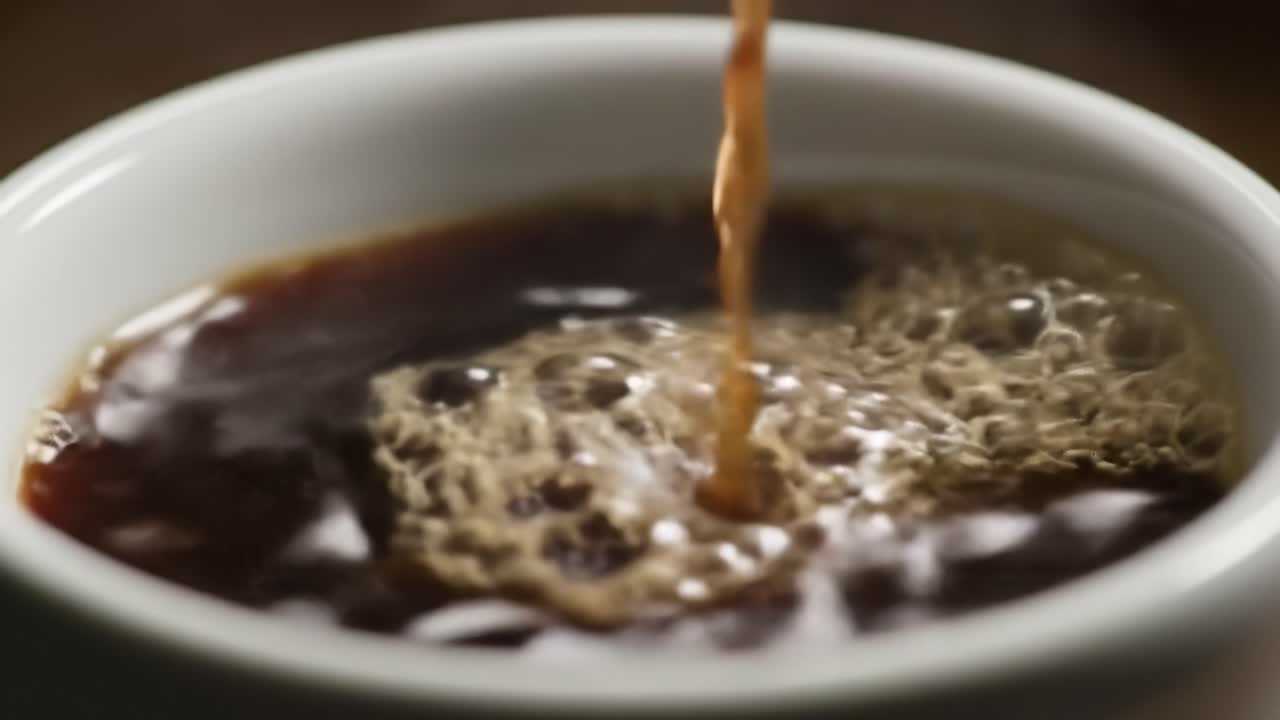 Pouring Espresso into a Cup