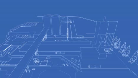 3D Animation of building drawing