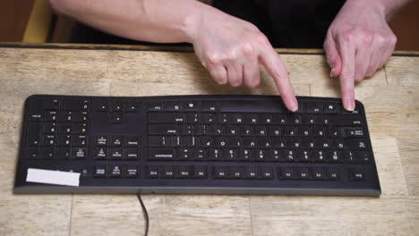 Female-hands-of-businesswoman-professional-user-worker-typing-on-laptop-notebook-keyboard-sit-at-home-office-desk-working-online-with-pc-software-apps-technology-concept,-close-up-view-copy-and-paste