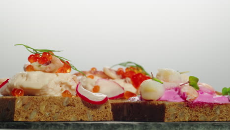 elegant seafood canapés