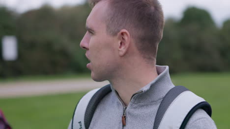 a man on a golf course