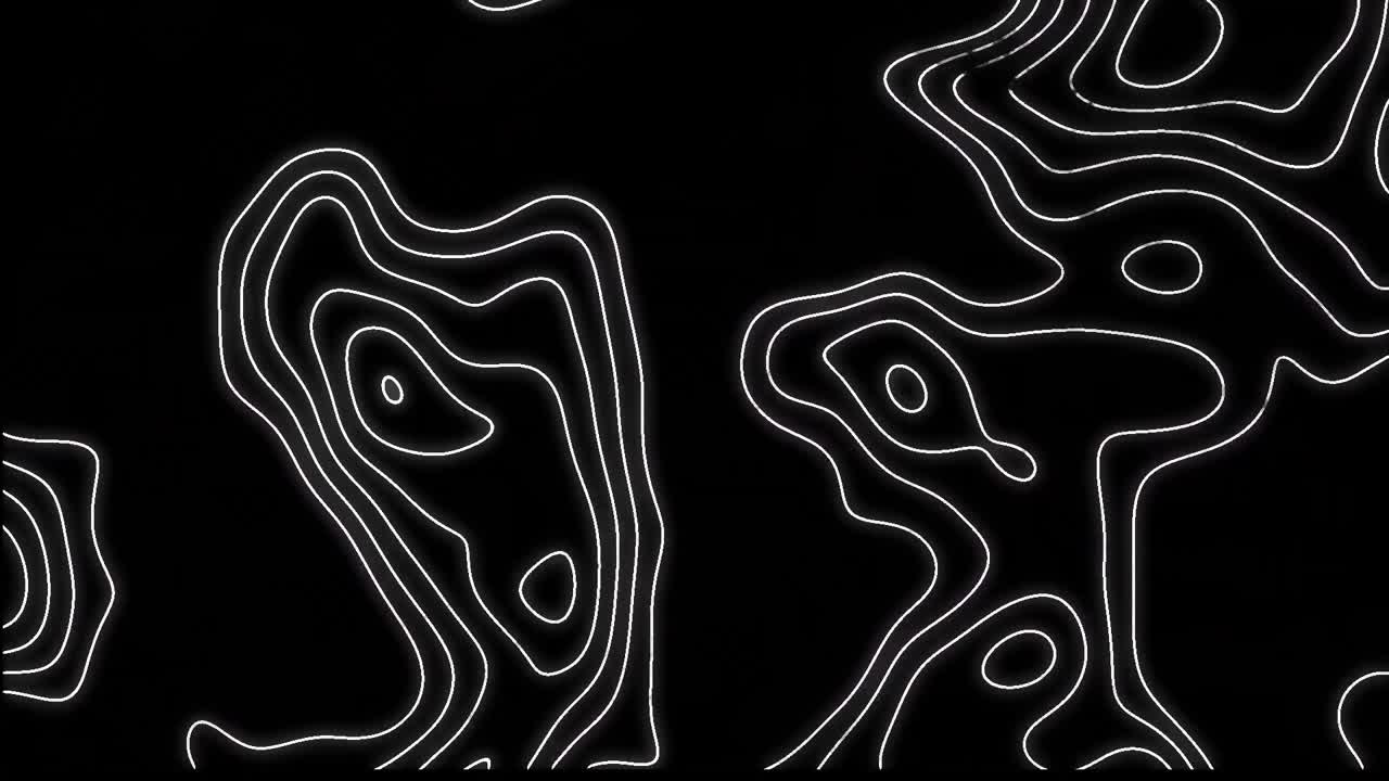 animación de líneas blancas en movimiento sobre fondo negro