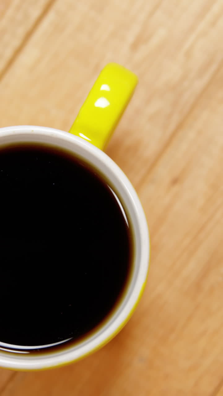 커피 컵의 클로즈업