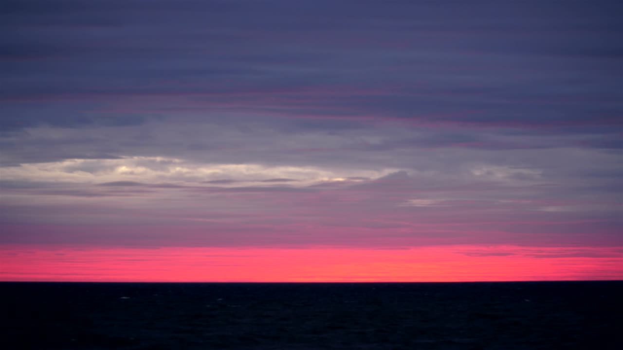 발트해에서 해가 지는 파랑가 (palanga)