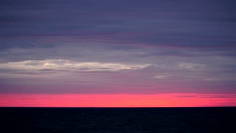 sunset over the baltic sea in palanga. 4k. time lapse.