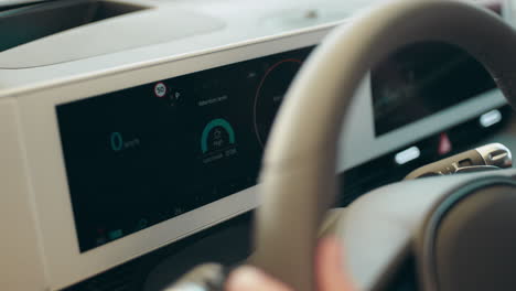 modern car dashboard