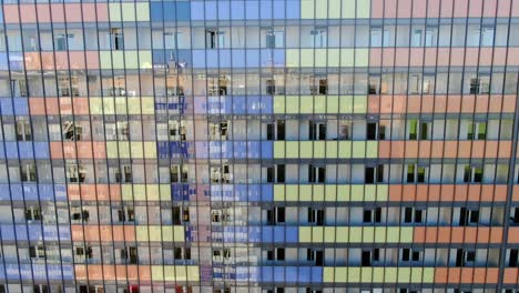 colorful multi-storied building facade