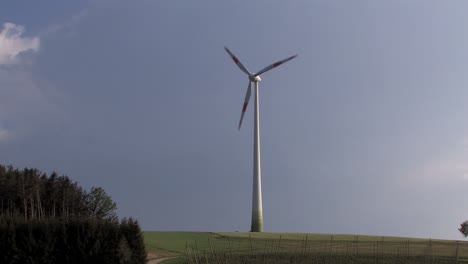 wind turbine near schweitenkirchen, bavaria, germany