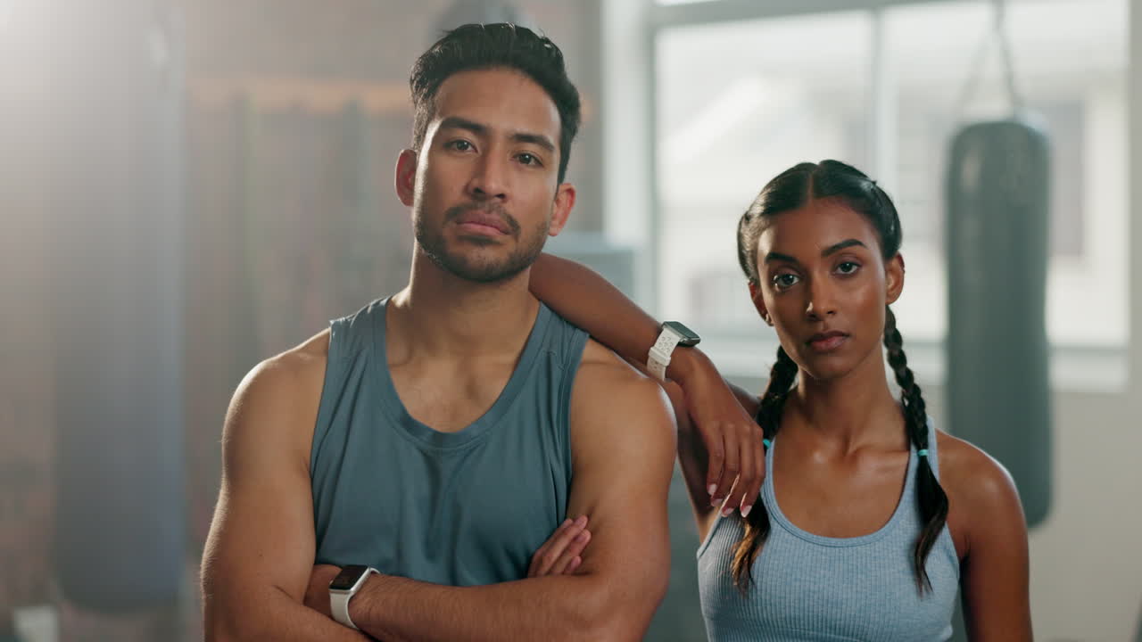 남자, 여자 그리고 체육관에 대한 자신감과 체력