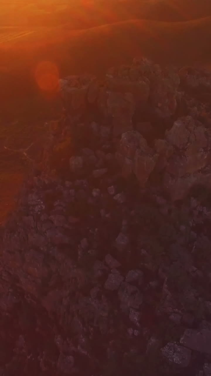 vista aérea de una montaña