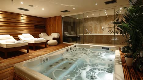 luxury spa and hot tub relaxation