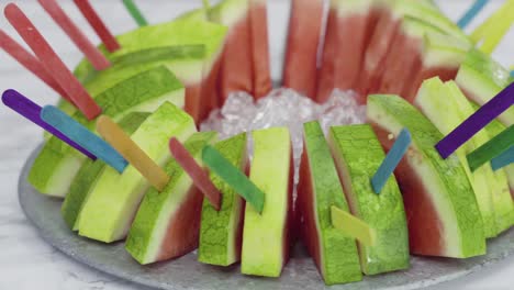 red seedless watermelon slice for kids.