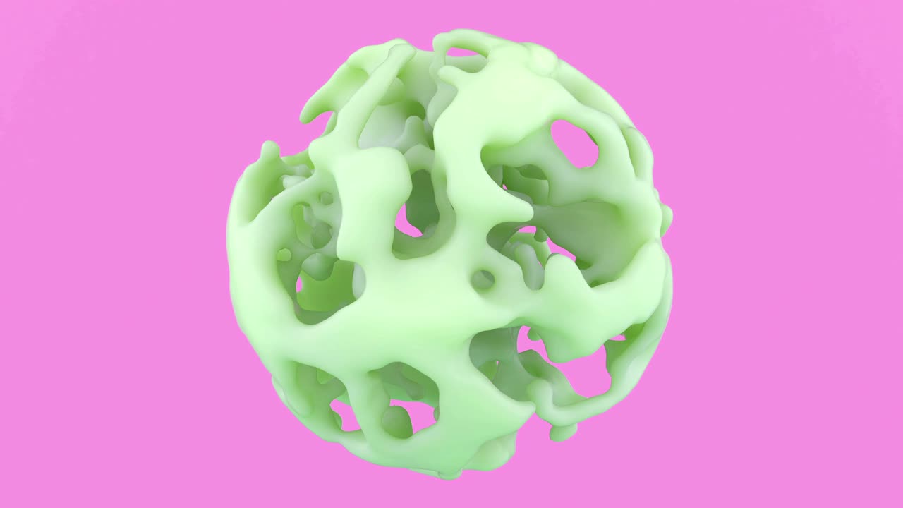 animación abstracta 3d de líquido metálico sin peso o plasma estructural. imágenes de glamour de moda futuristas perfectas para la publicidad de productos cosméticos o dispositivos tecnológicos.