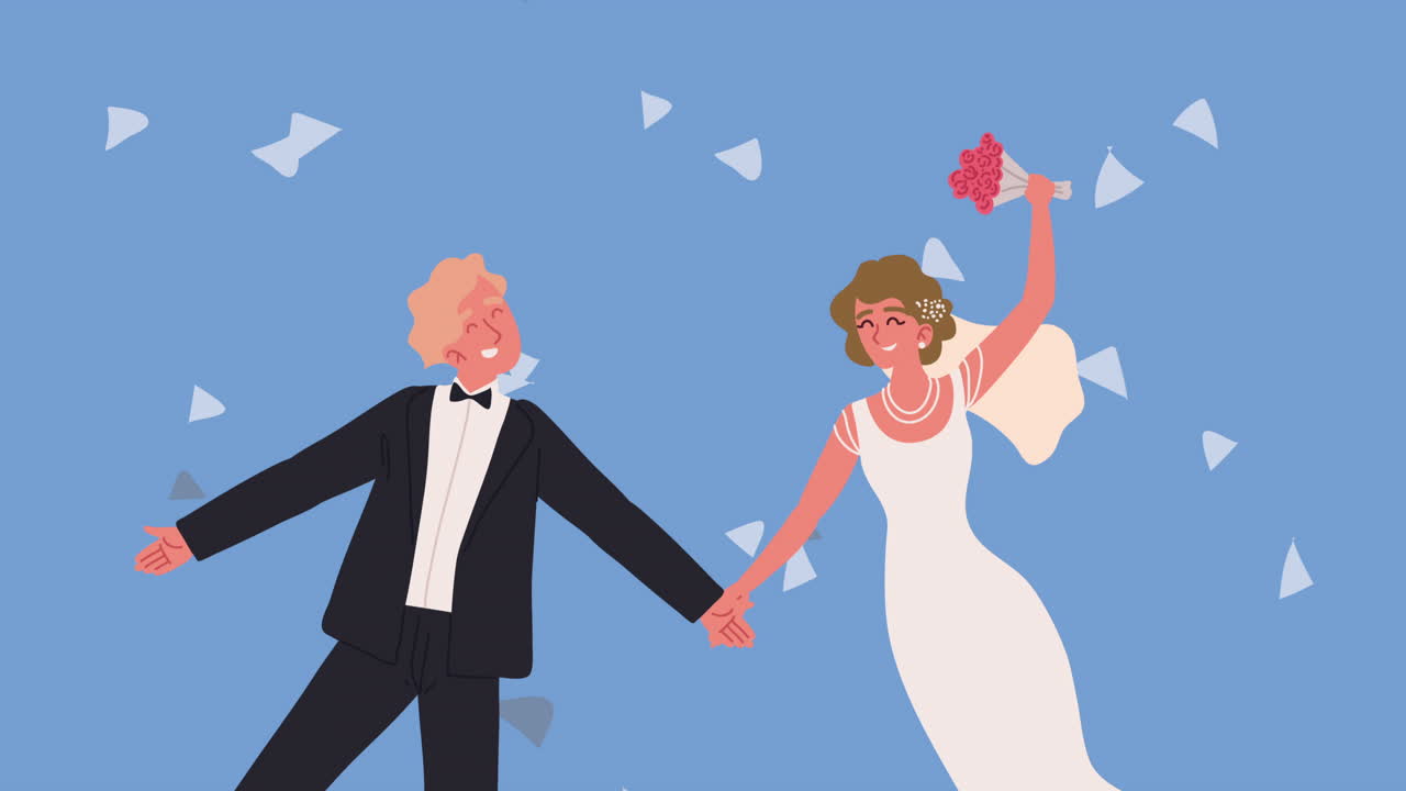 Happy Couple at a Wedding