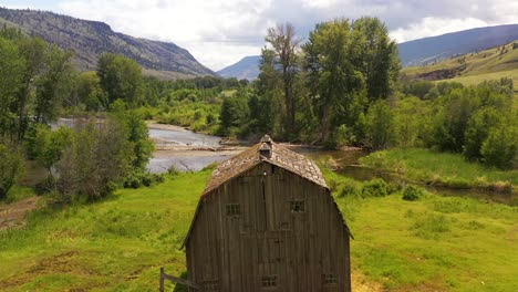 aged elegance: rustic barns and creekside scenery in clinton, bc