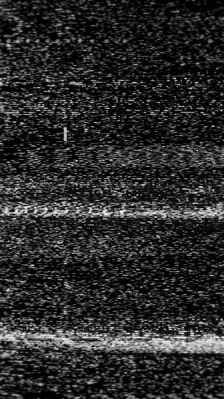 Flickering Black and White TV Static and Noise