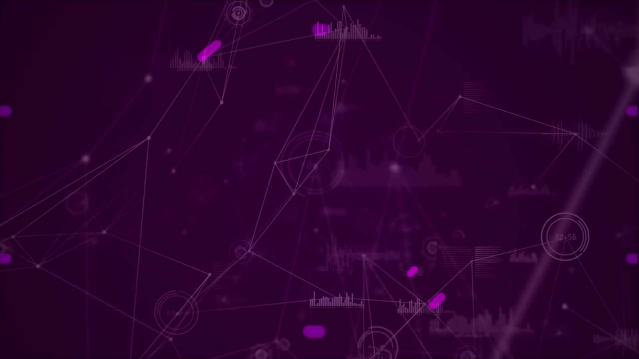 animación del alcance a través de la red de conexiones