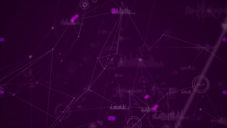 animación del alcance a través de la red de conexiones