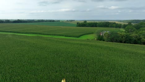 Pozo-De-Petróleo-En-Campo-De-Maíz-En-El-Medio-Oeste-De-EE.UU.