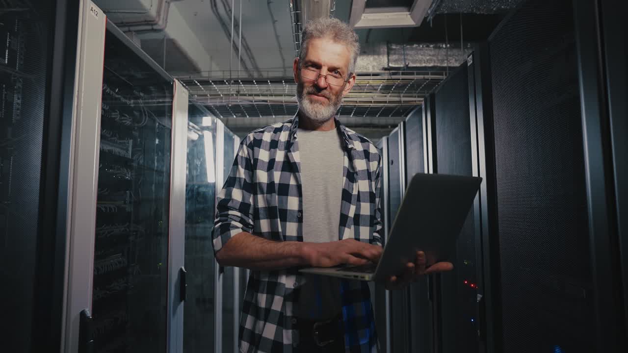 IT Technician in a Server Room