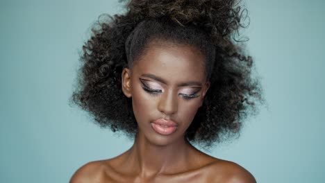 stylish african american woman portrait