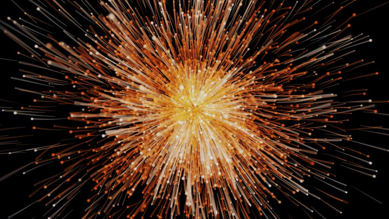 nube de explosión de partículas.