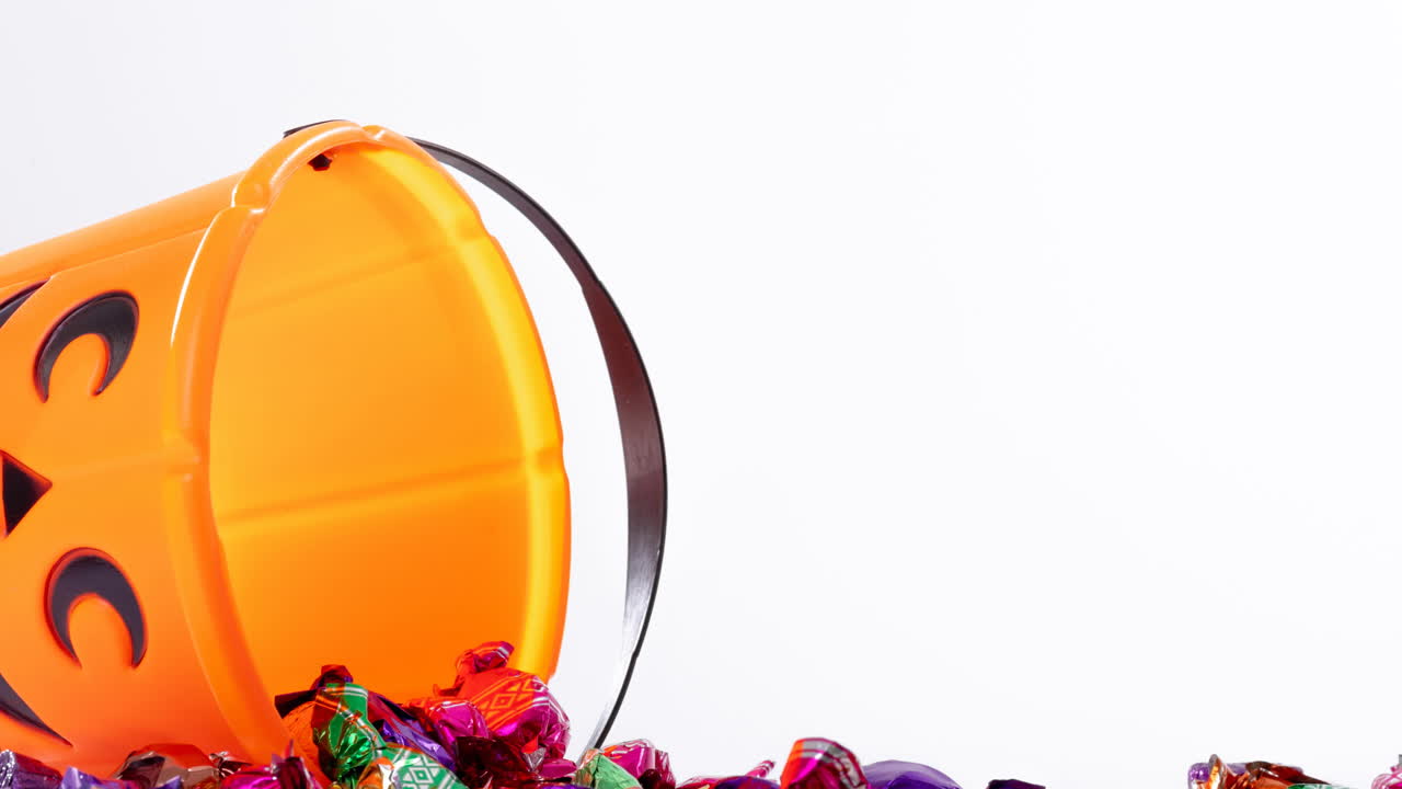 animación de dulces sobre un fondo blanco