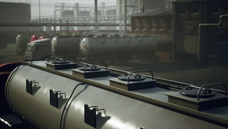 equipment of the fuel terminal of the international airport