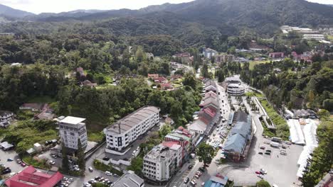 general landscape view of the brinchang district within the cameron highlands area of malaysia