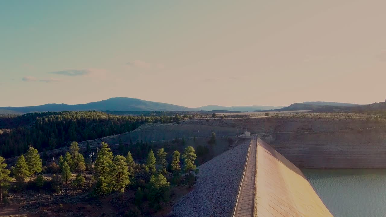 Elvado Lake Dam, State Park,  Rio Arriba County, Northern New Mexico Aerial View