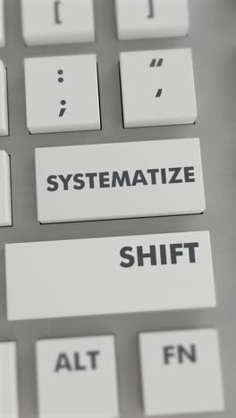 systematize button pressing on keyboard vertical video