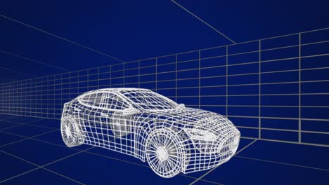 dibujos técnicos en 3d del coche 4k