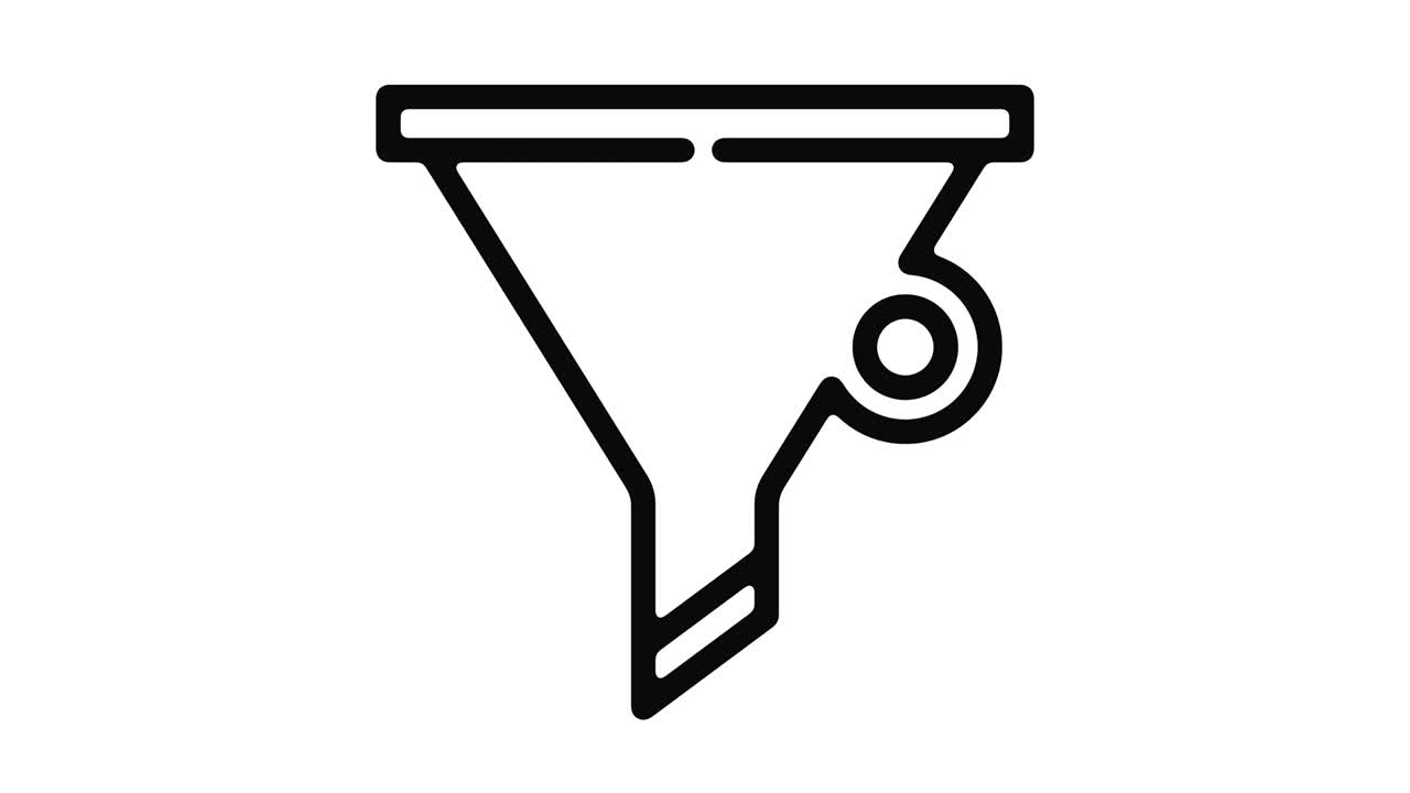 gráfico de movimiento de la línea de filtro