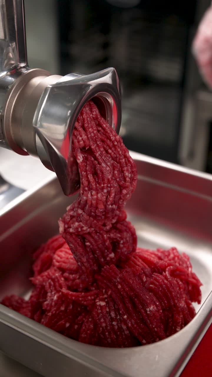 Mincing Meat with a Meat Grinder