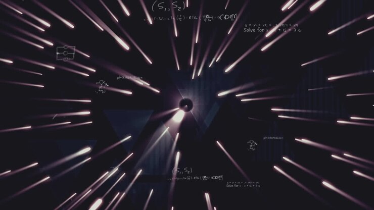 Mathematical equations and forms animated.