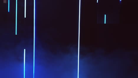 neon light background nightclub smoke blue lines