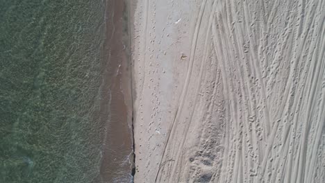 seashore overhead view