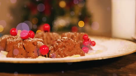 Animation-of-spots-at-christmas-and-cakes