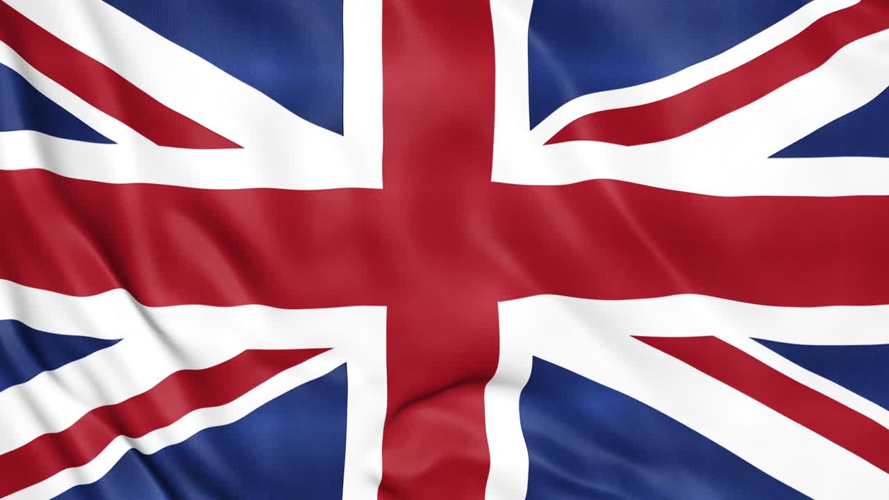 British flag waving animation