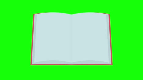 simple and cute book flipping animation longer loop