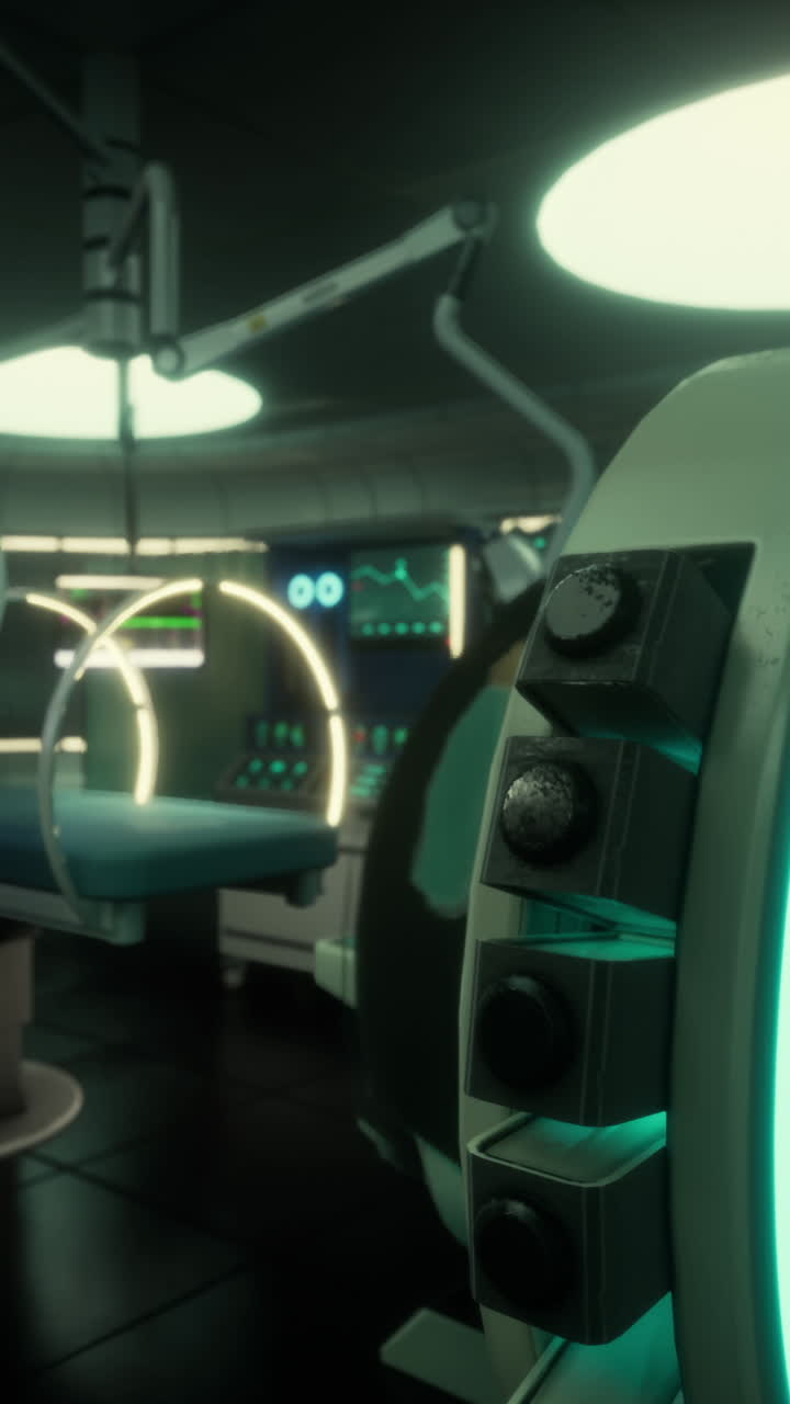 una sala de operaciones futurista