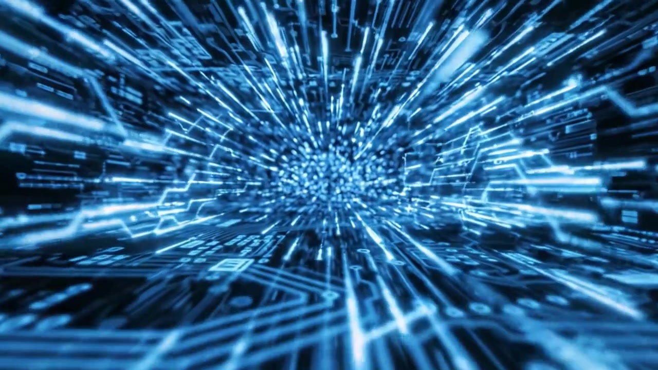 Dynamic Flow of Data: A Visual Representation of Electric Circuitry and Information Transmission in an Abstract Digital Landscape