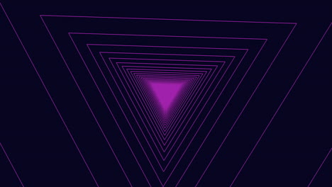 Dynamic purple triangle on black background