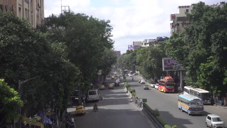 stock footage of kolkata street road and working people.