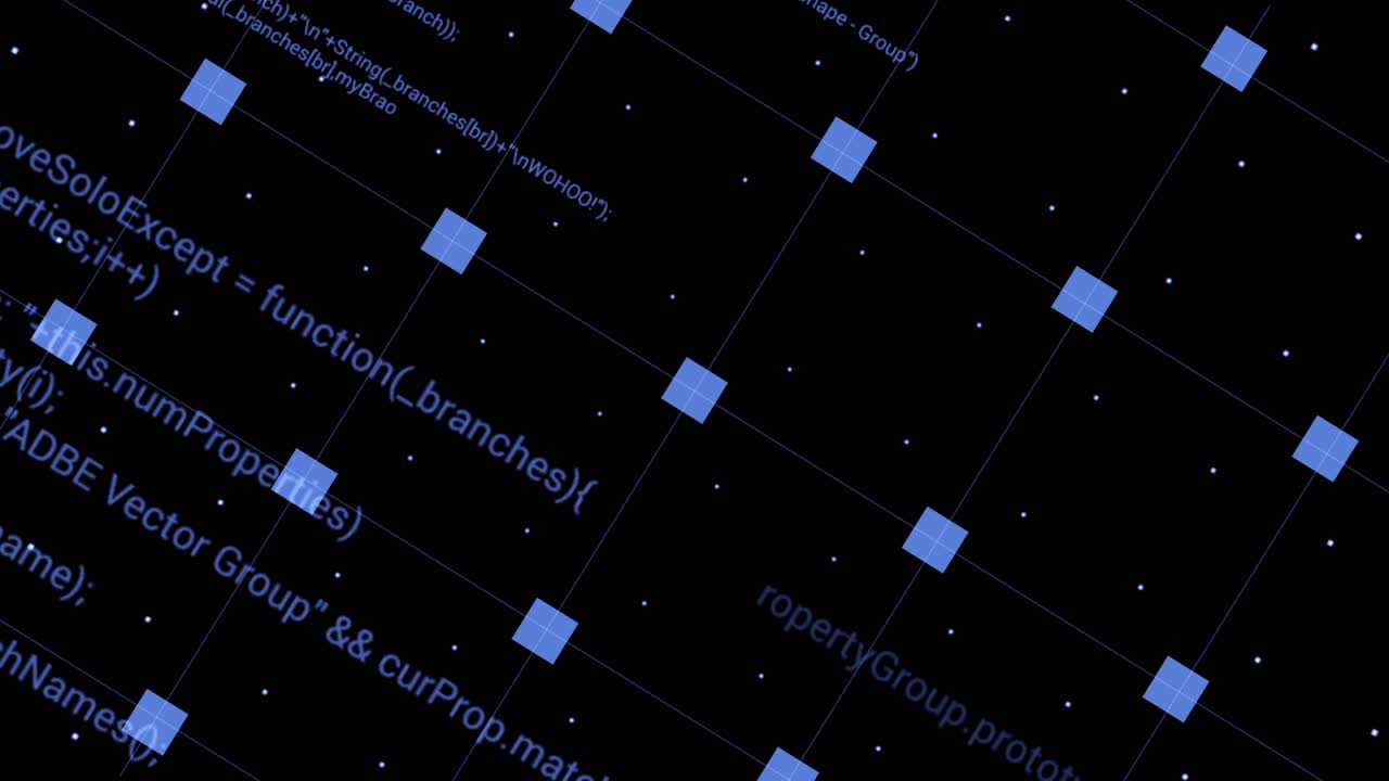 파란색 그리드 코드 배경