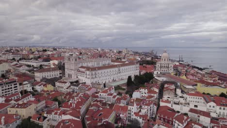 Panorámica-Aérea-De-Lisboa:-Iglesia-De-São-Vicente-De-Fora-Y-Escaparate-Del-Panteón-Nacional