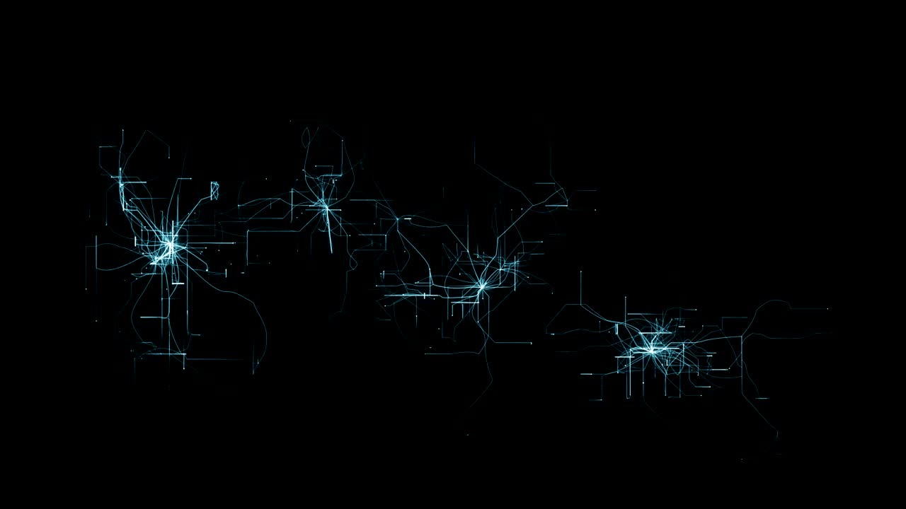 Digital binary code futuristic background loop scientific technology data binary code network conveying connectivity, complexity and data flood of modern digital age
