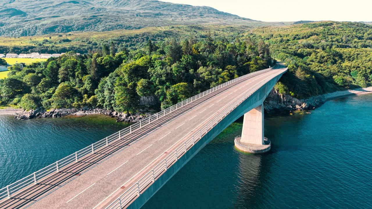 Scenic Bridge Over Water Surrounded by Nature